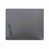 Gray Leatherette Conference Table Pad, 17 x 14